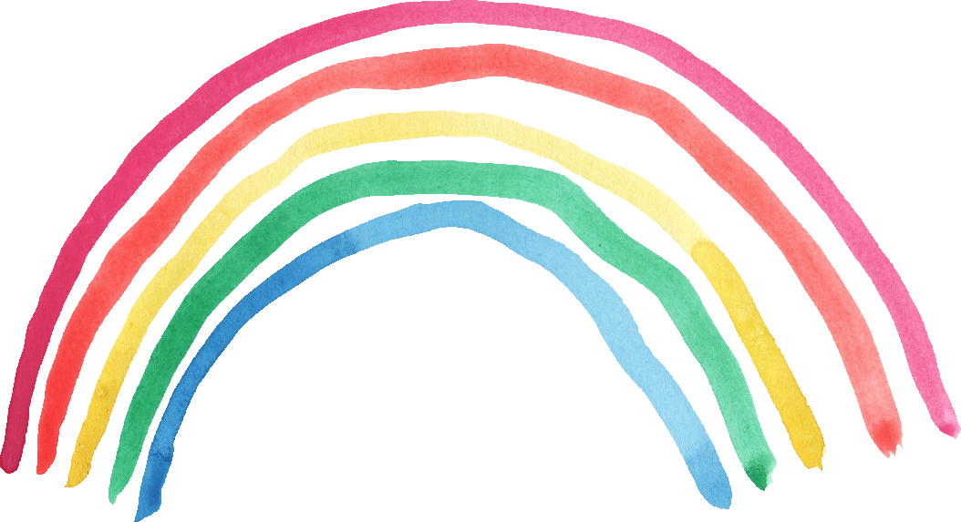 Rainbow Watercolor Png - Rainbow Png (1024x557), Png Download