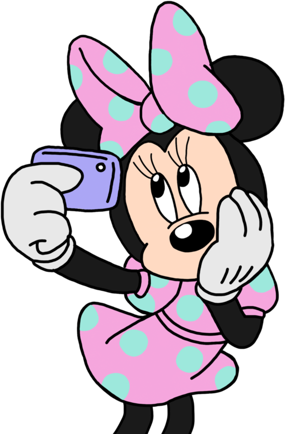 Comics Clipart Png Tumblr - Minnie Selfie (894x894), Png Download