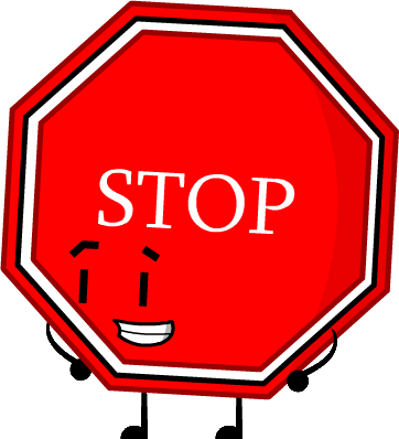 Stop Sign (362x398), Png Download