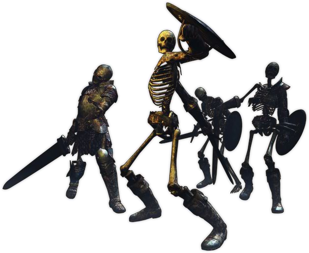 Skeleton - Dragon's Dogma Skeleton (629x516), Png Download