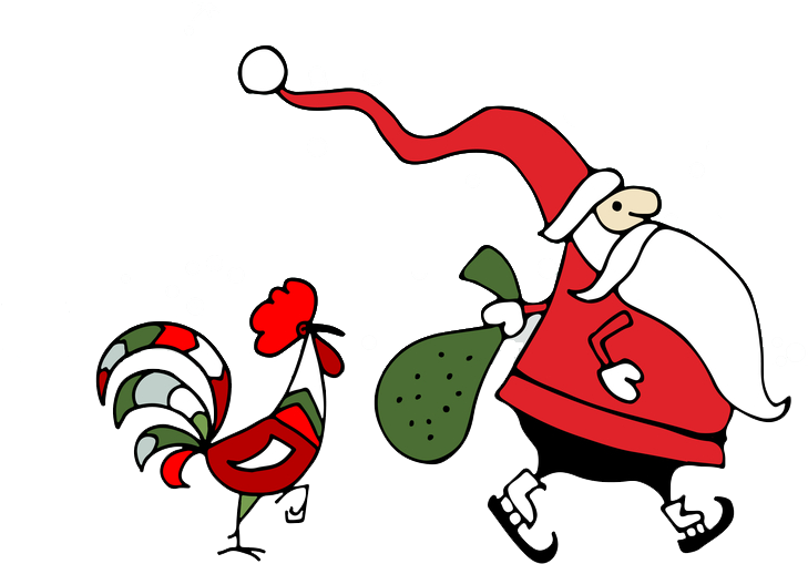 Snowman And Santa Claus Png - Santa Claus (1000x1000), Png Download