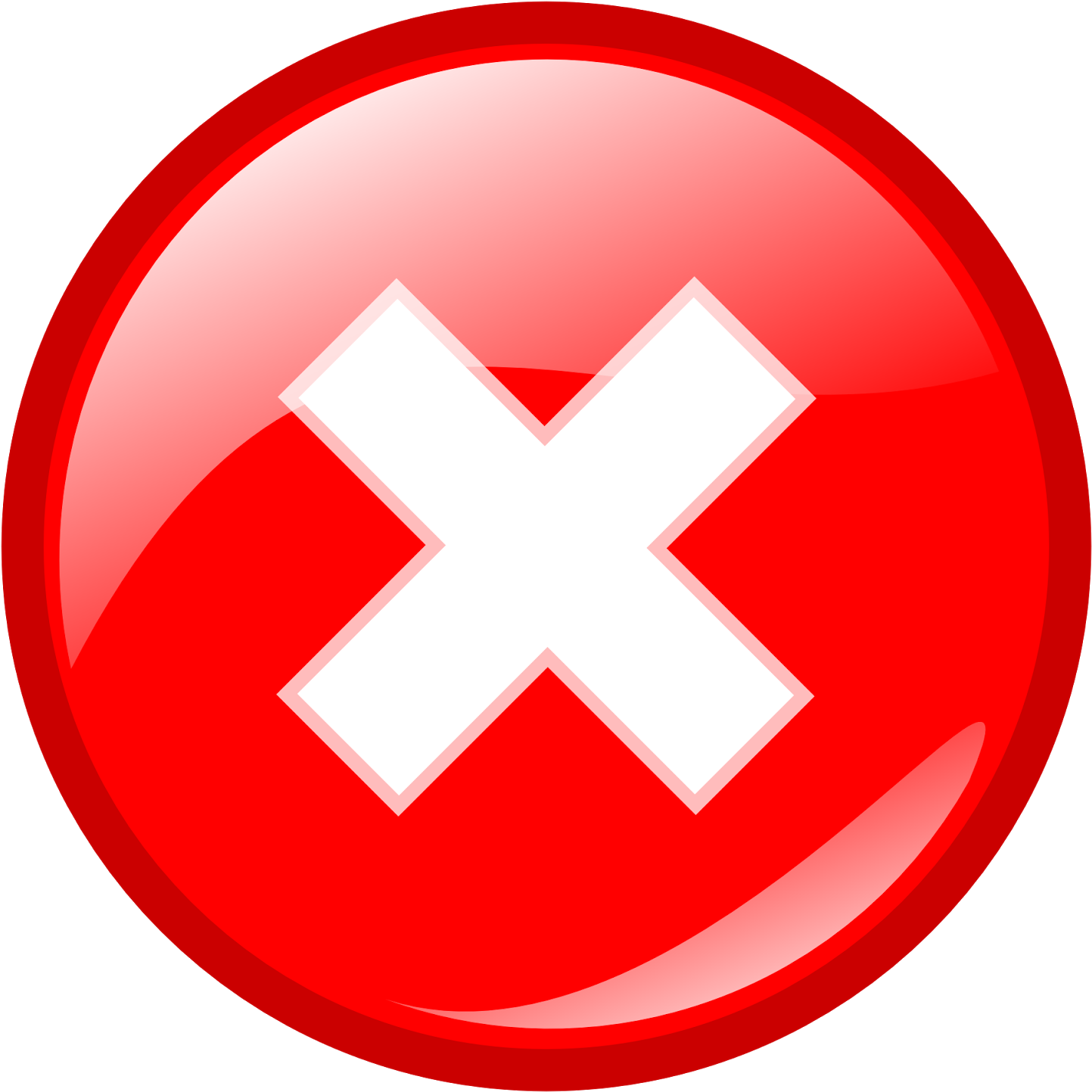 Red, Sign, Computer, Stop, Icon, Glass, Mark, Symbol - Error Icon Png (640x640), Png Download