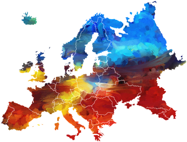 3 Jul - Europe Map Vector Png (638x480), Png Download