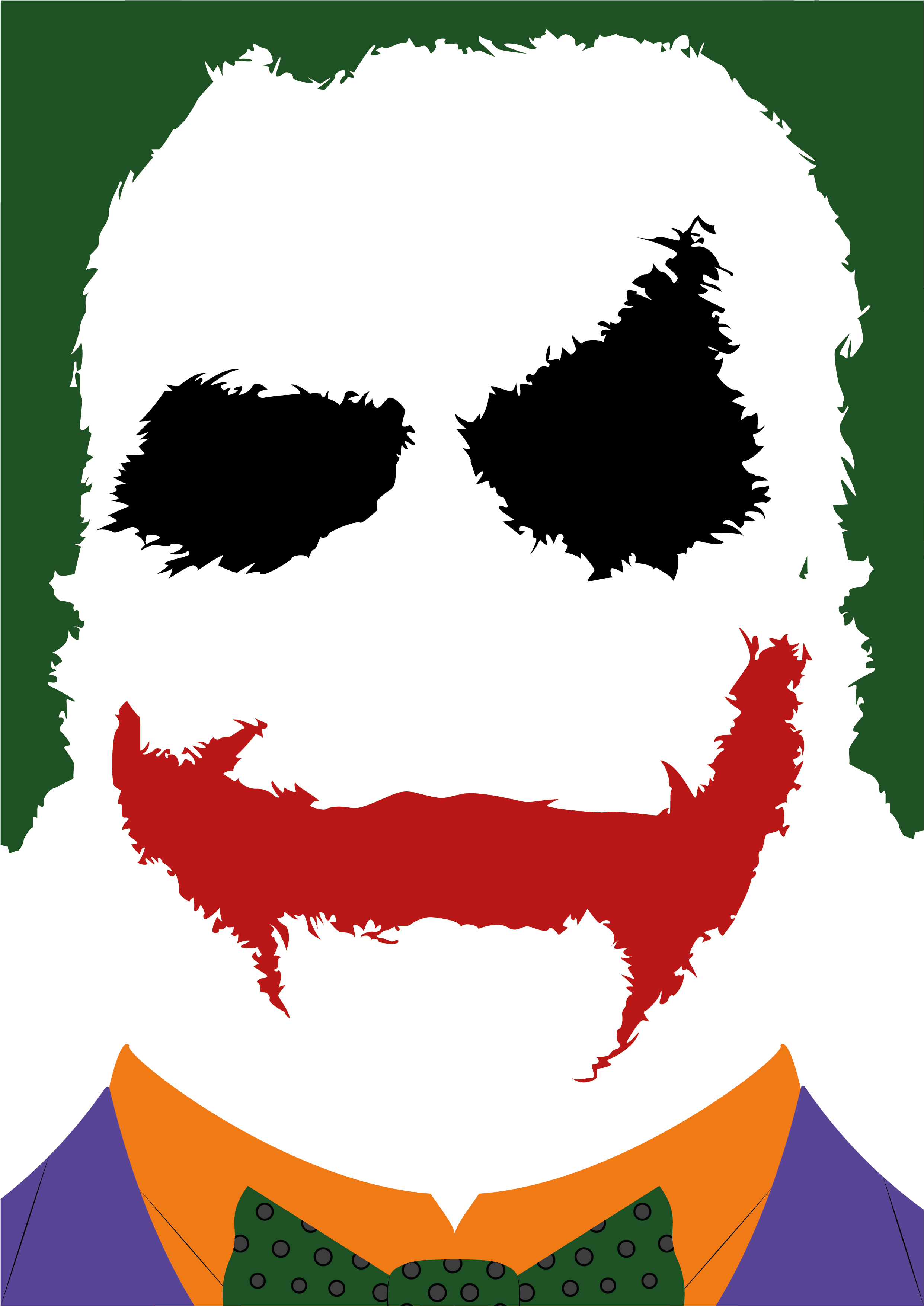 Joker From Batman - The Dark Knight (3514x4427), Png Download