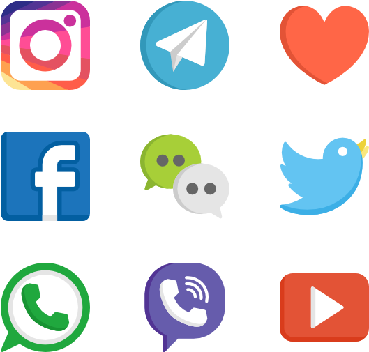 Social Media Logos Png Web Design 50 Free Icons Svg - Iconic Social Media Icons (600x564), Png Download
