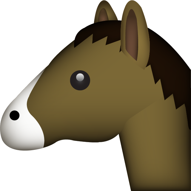 Download Ai File - Horse Emoji Png (640x641), Png Download