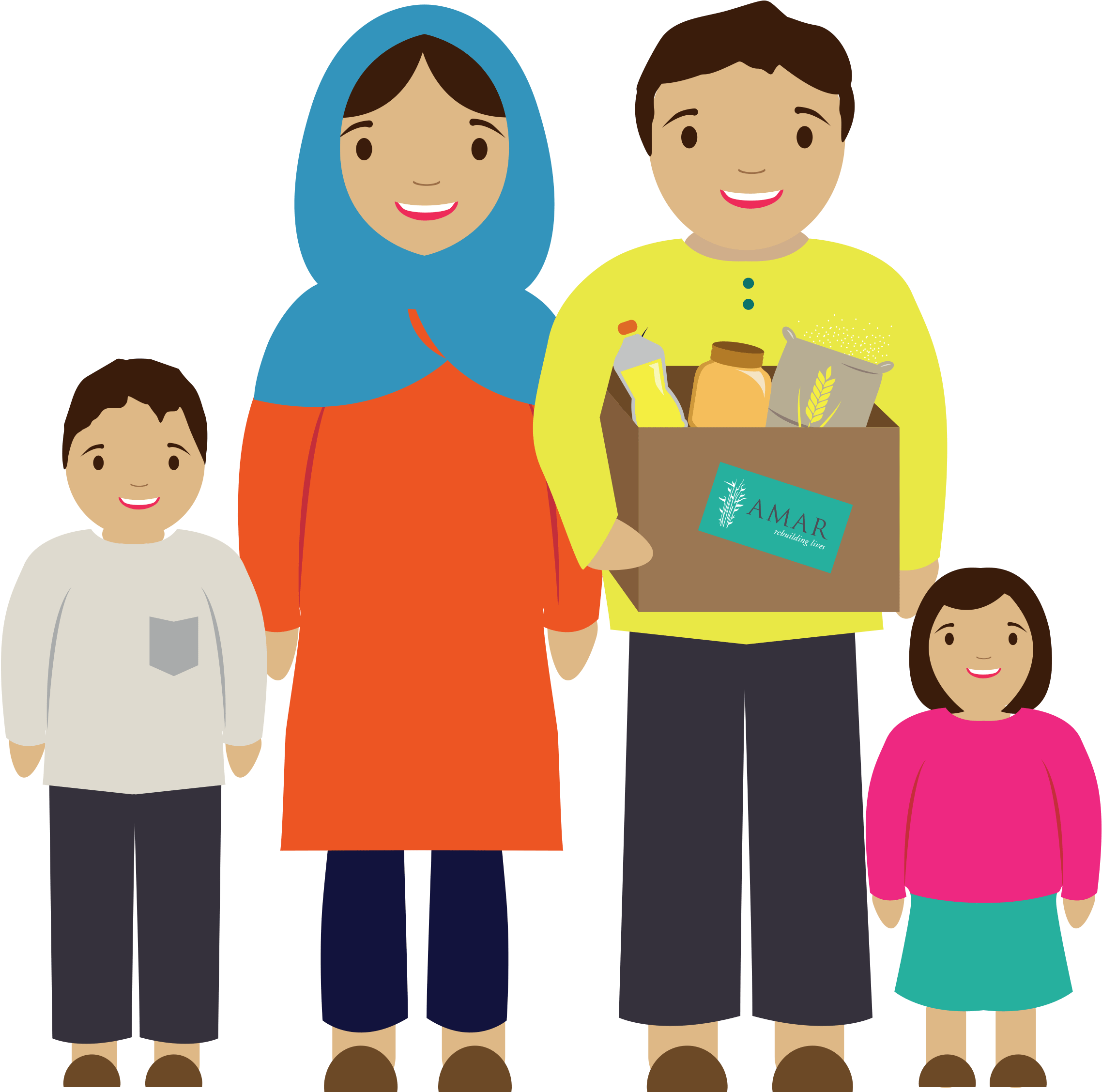 Amar Foundation Ramadan Meal Appeal Giving Me - Cartoon (2731x2598), Png Download