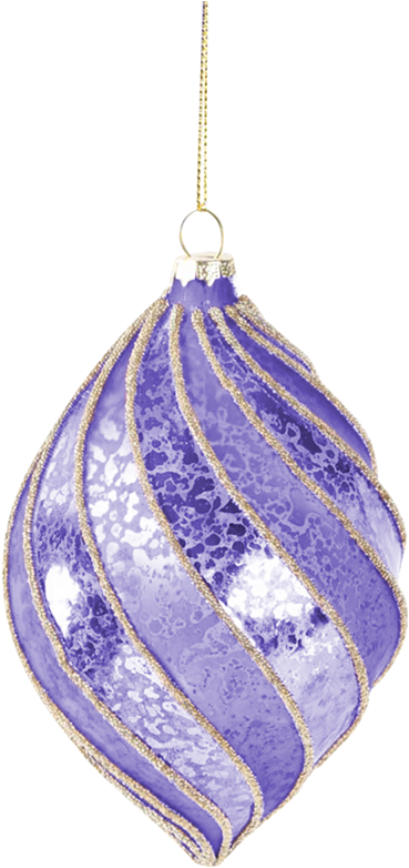 Christmas Decorations - Purple Christmas Bells Transparent Png (409x800), Png Download