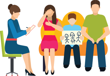 Family Counseling Clipart - Marriage And Family Therapist Clipart