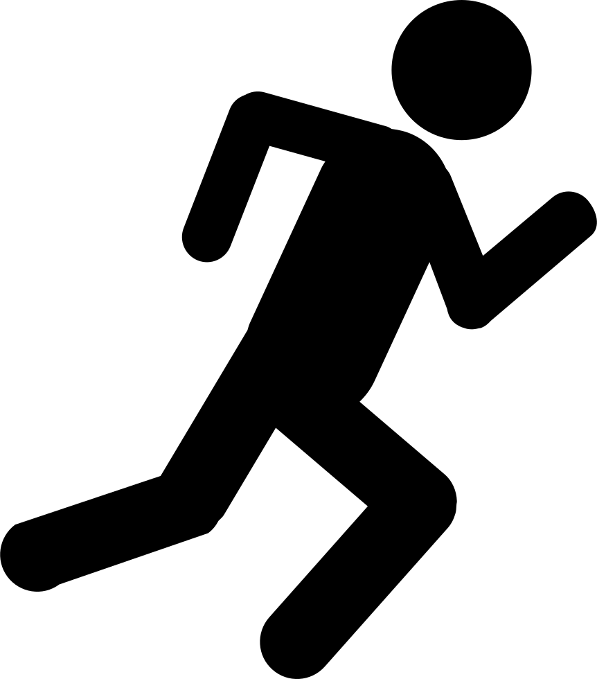 Man Stick Figure Png - Stick Man Running Png (862x980), Png Download