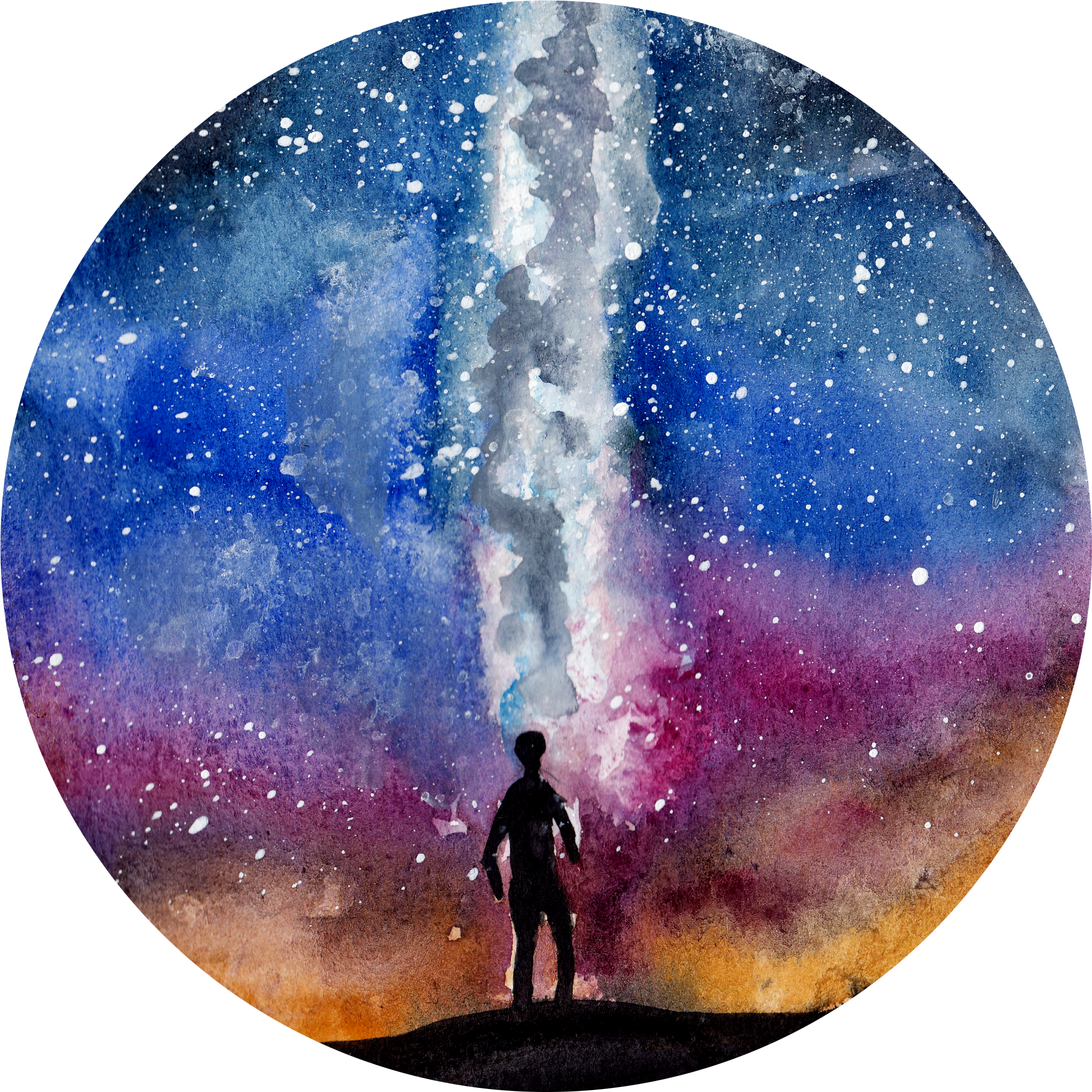 I Painted A Night Landscape Again - Illustration (2220x2290), Png Download