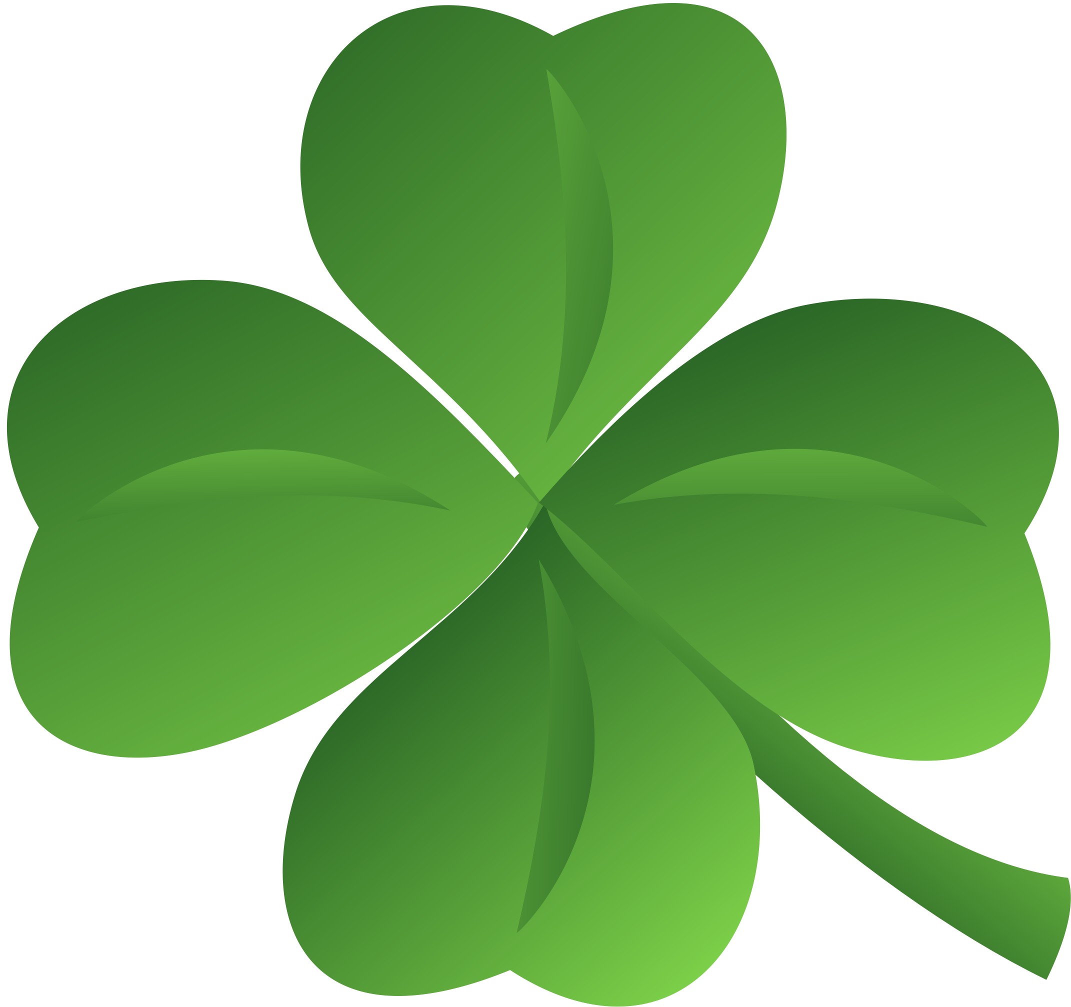 Four Leaf Clover Clip Art Png (999x956), Png Download