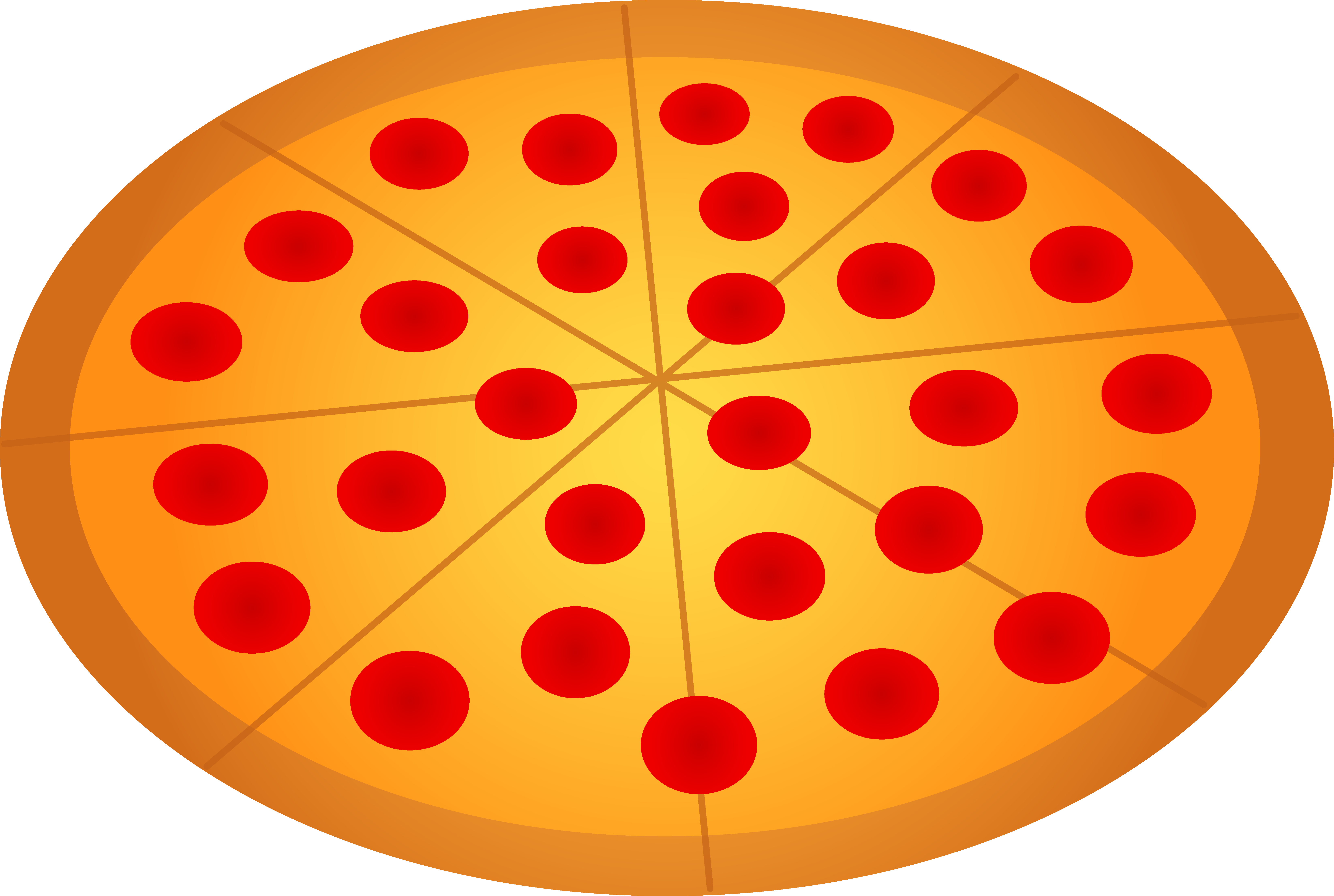 Free Png Pizza Slice Transparent Pizza Slice - Pizza Clipart Black Background (6582x4421), Png Download
