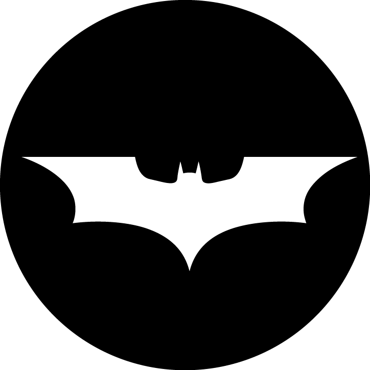 Batman Logo 1 Thumb - Batman Logo Png White (724x724), Png Download