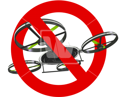 No Drones Sign - Unmanned Aerial Vehicle (550x373), Png Download