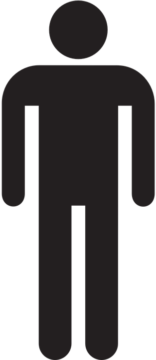 Male Stick Figure Png - Mann Figur (360x720), Png Download