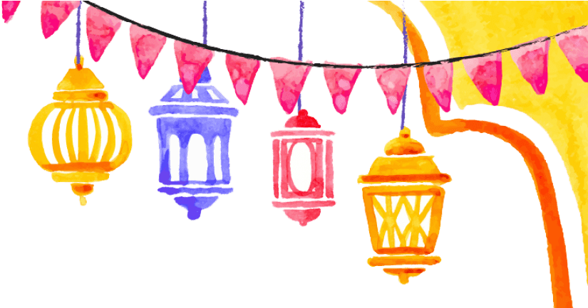 Free Png Watercolor Ramadan Kareem Png Images Transparent - Ramadan Kareem Png (850x432), Png Download