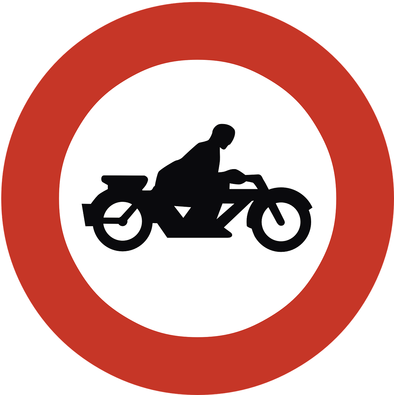 No Motorcycles Road Sign - Charing Cross Tube Station (718x720), Png Download