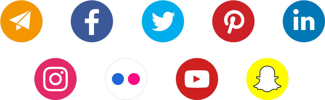 Social Sharing In Direct Mail - Iconos De Redes Sociales (1200x424), Png Download