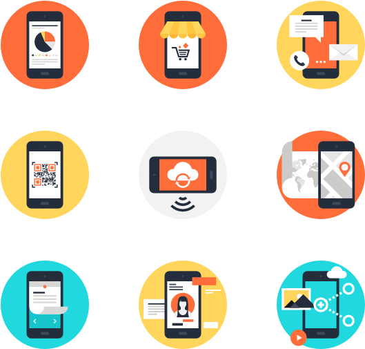 Apps Icon Packs - Mobile Phone Icon (600x564), Png Download