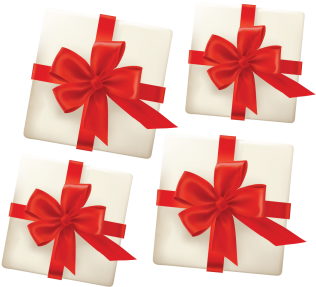 Christmas Red Gift Box With 3d Abstract Style, Gift - Christmas Day (360x360), Png Download