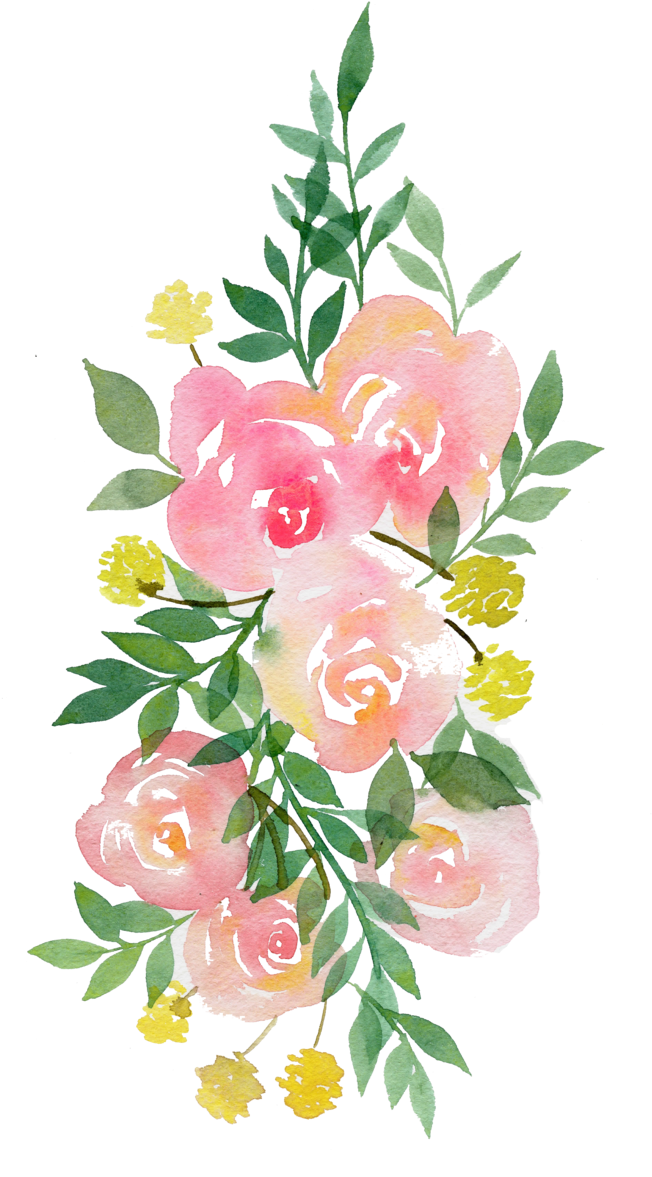 Image Alanisidethingy Png Animal - Transparent Watercolor Flowers Png (1000x1376), Png Download