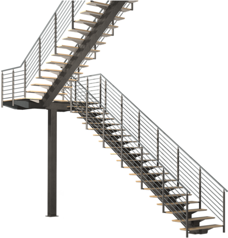 Industrial Stairs Png - Steel Staircase Design Png (470x470), Png Download
