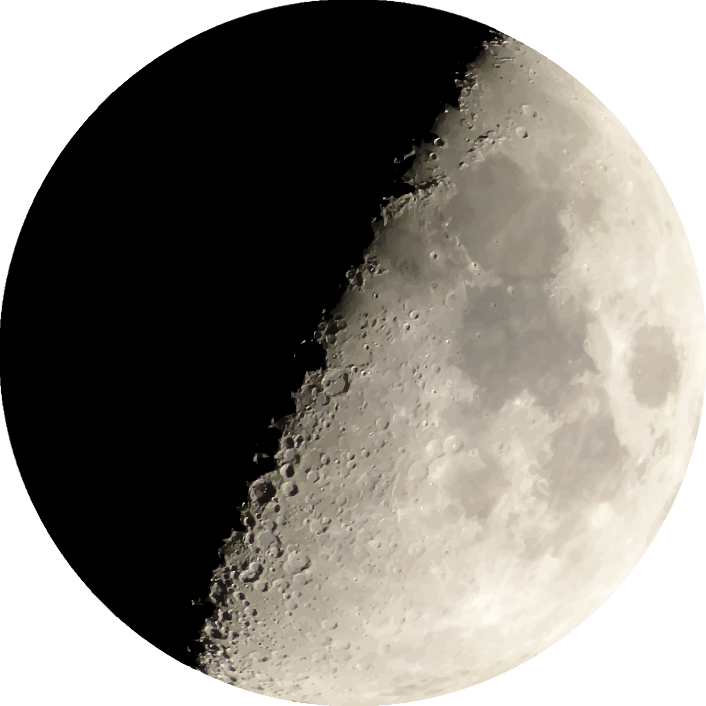 Half Moon - Half Moon Png (2400x2400), Png Download