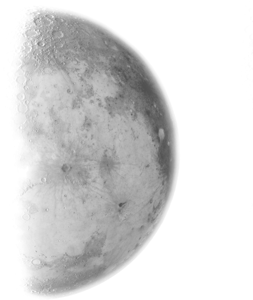 Half Moon Clipart Transparent Picsart Png, Moon Png - Luna Png (640x640), Png Download