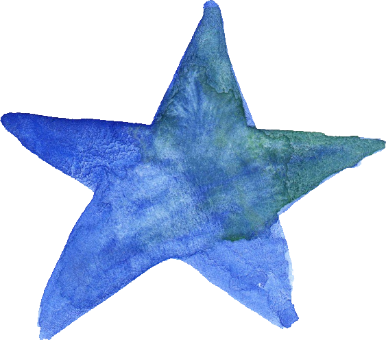 Free Download - Star Water Color Png (563x496), Png Download