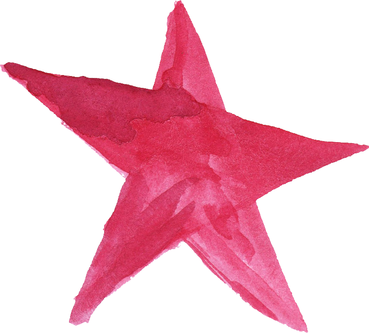 Free Download - Watercolor Star Transparent Background (748x675), Png Download