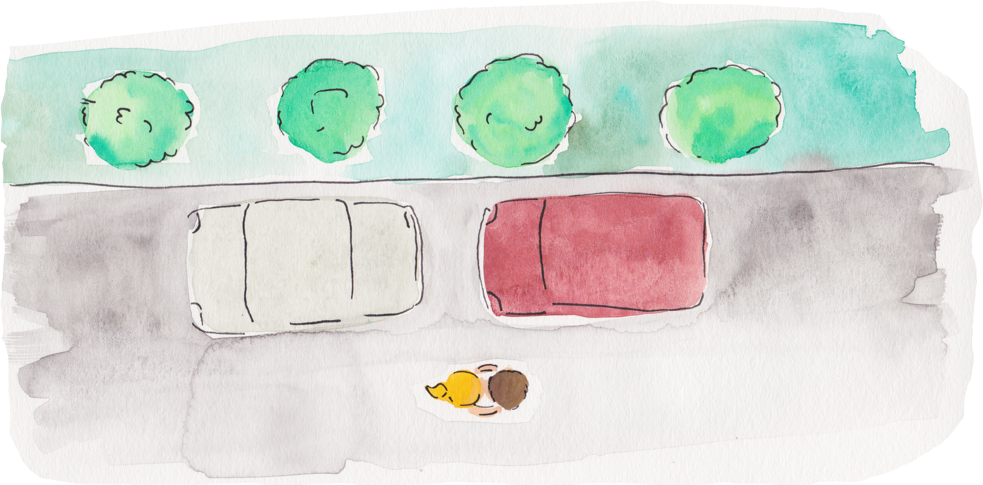 Dance With Me-original Poetry And Watercolor Painting - Child Art (3488x1922), Png Download