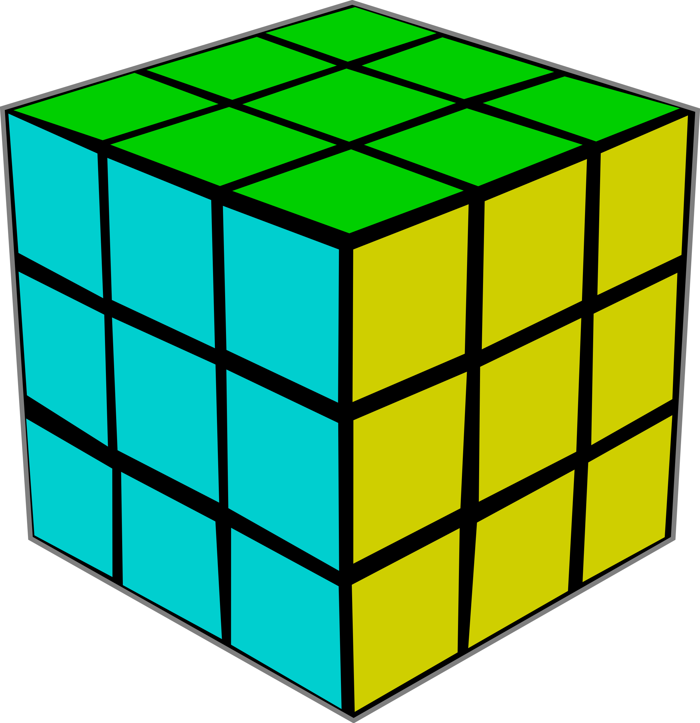 Rubik's Cube Png Image - Rubik's Cube Clipart Png (2326x2400), Png Download
