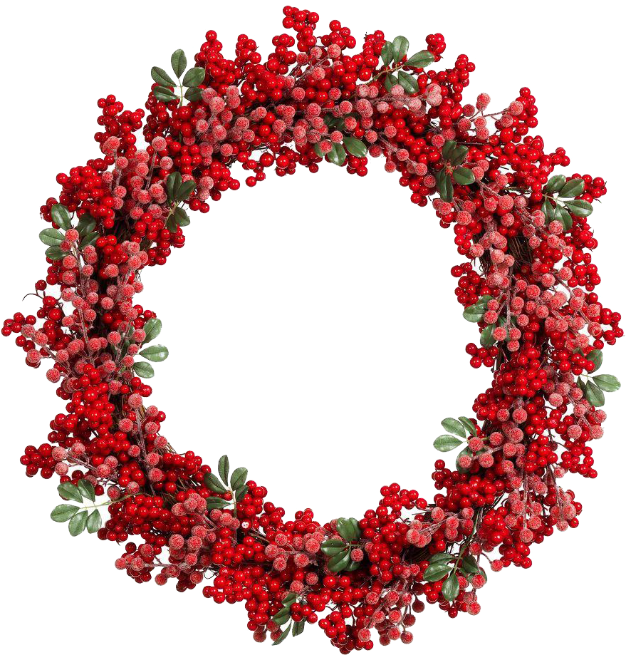 Christmas Wreath Png Pic - Christmas Wreath Png (1000x1000), Png Download