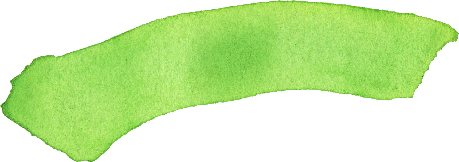 Free Download - Green Watercolor Png Brush (1494x530), Png Download