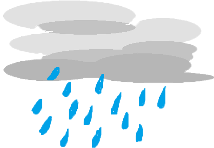 File - O - Rain - Rain Png (850x850), Png Download