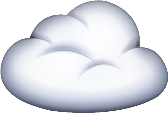Download Ai File - Cloud Emoji Transparent Background (641x441), Png Download