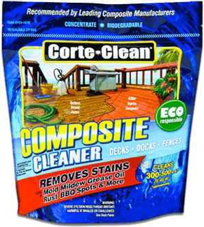 Composite Deck, Dock And Fence Cleaner - Corte Clean (339x374), Png Download