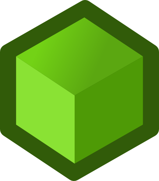 How To Set Use Green Cube Icon Png (522x595), Png Download
