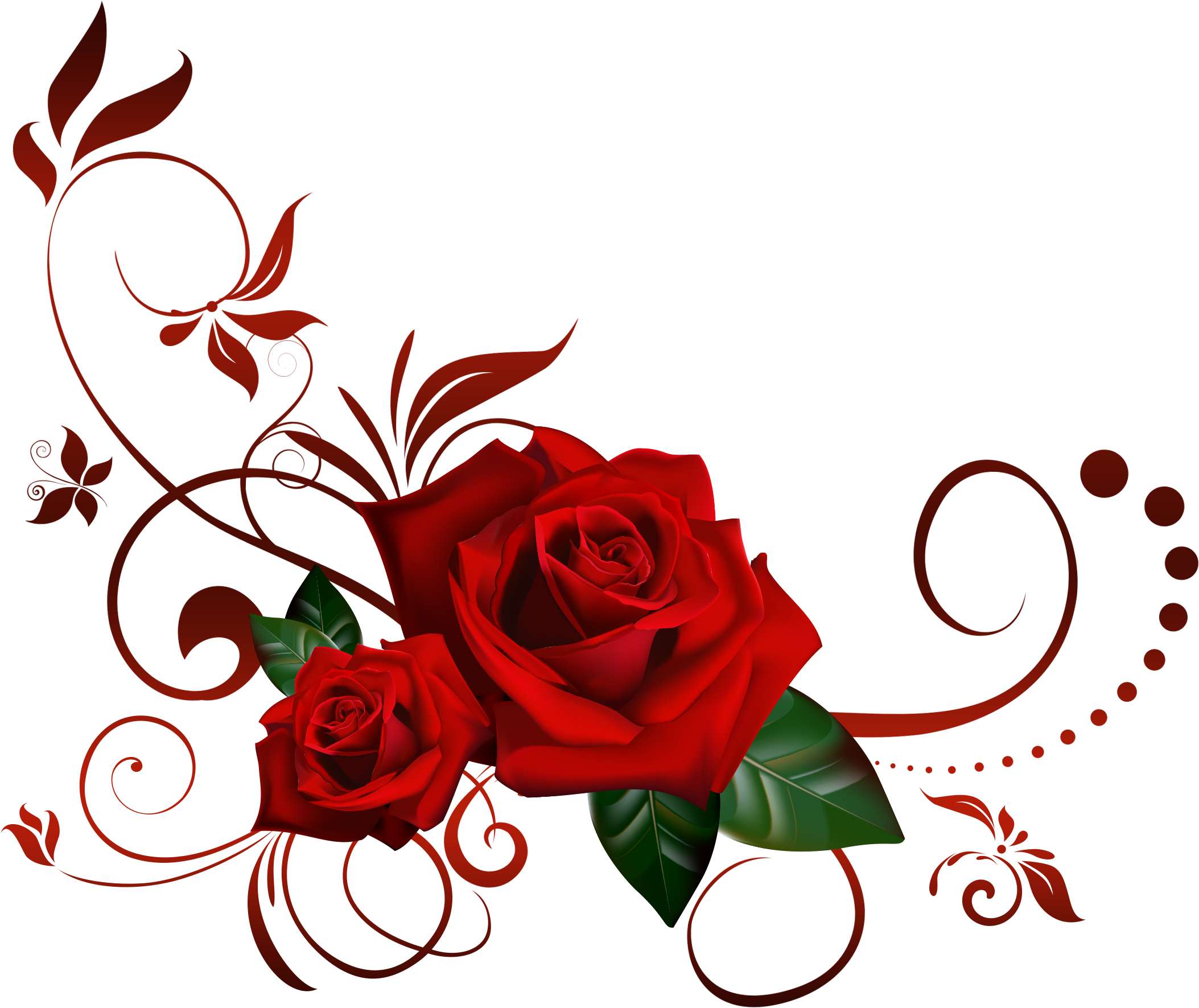 Flower Png Free Download On Mbtskoudsalg - Cafepress Red Roses Tile Coaster (2200x1870), Png Download