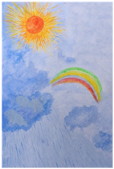 Watercolor Drawing By Hand - Paragliding (400x400), Png Download