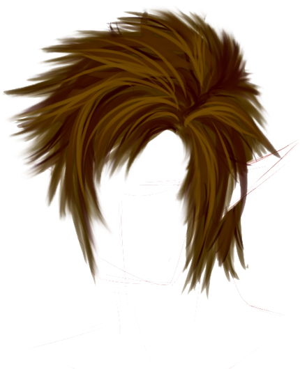 Long Guy Hair Png Clip Art Black And White Library - Hair Styles Png Boys (600x643), Png Download