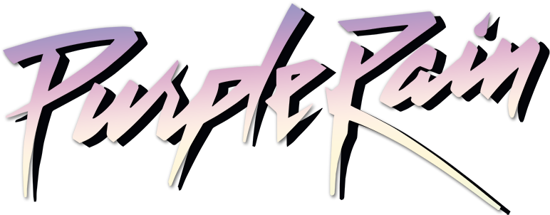 Purple Rain - Prince Symbol Purple Rain (800x310), Png Download