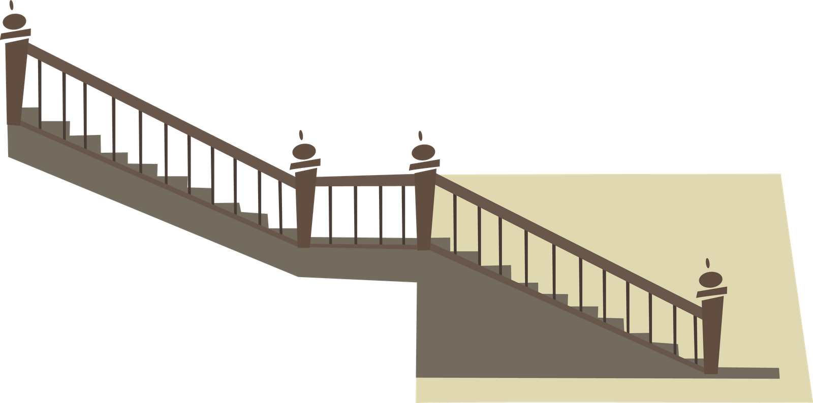My First Storybook - Stairs In House Cartoon (1600x794), Png Download