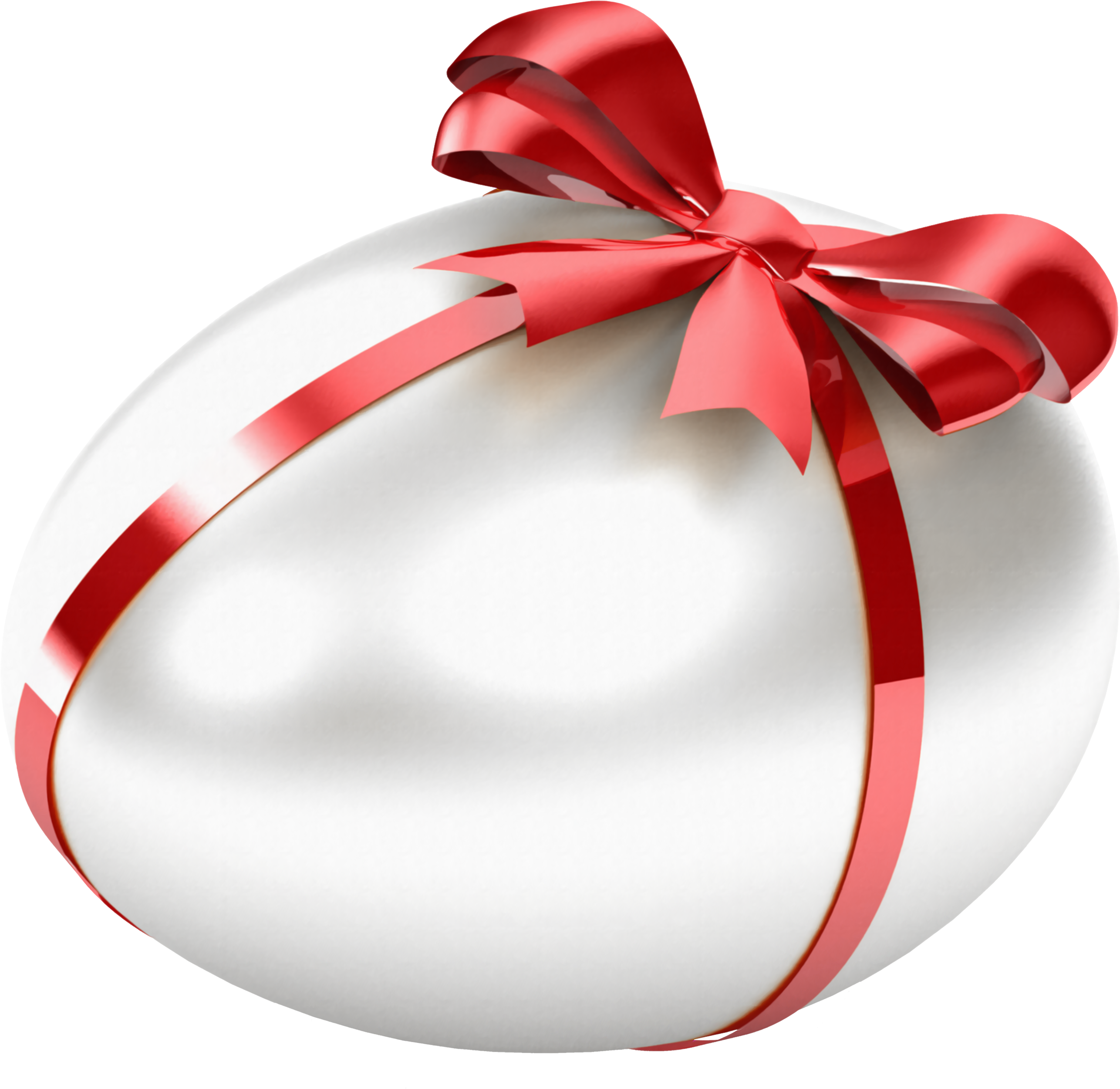 Egg Clipart Christmas - White And Red Easter Eggs (2703x2592), Png Download