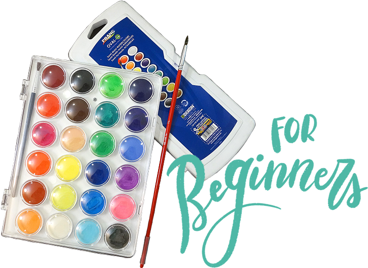 I Truly Believe That Watercolor Is A Great First Medium - Prang, Semi-moist Washable Watercolor Paint Set, 16 (750x560), Png Download