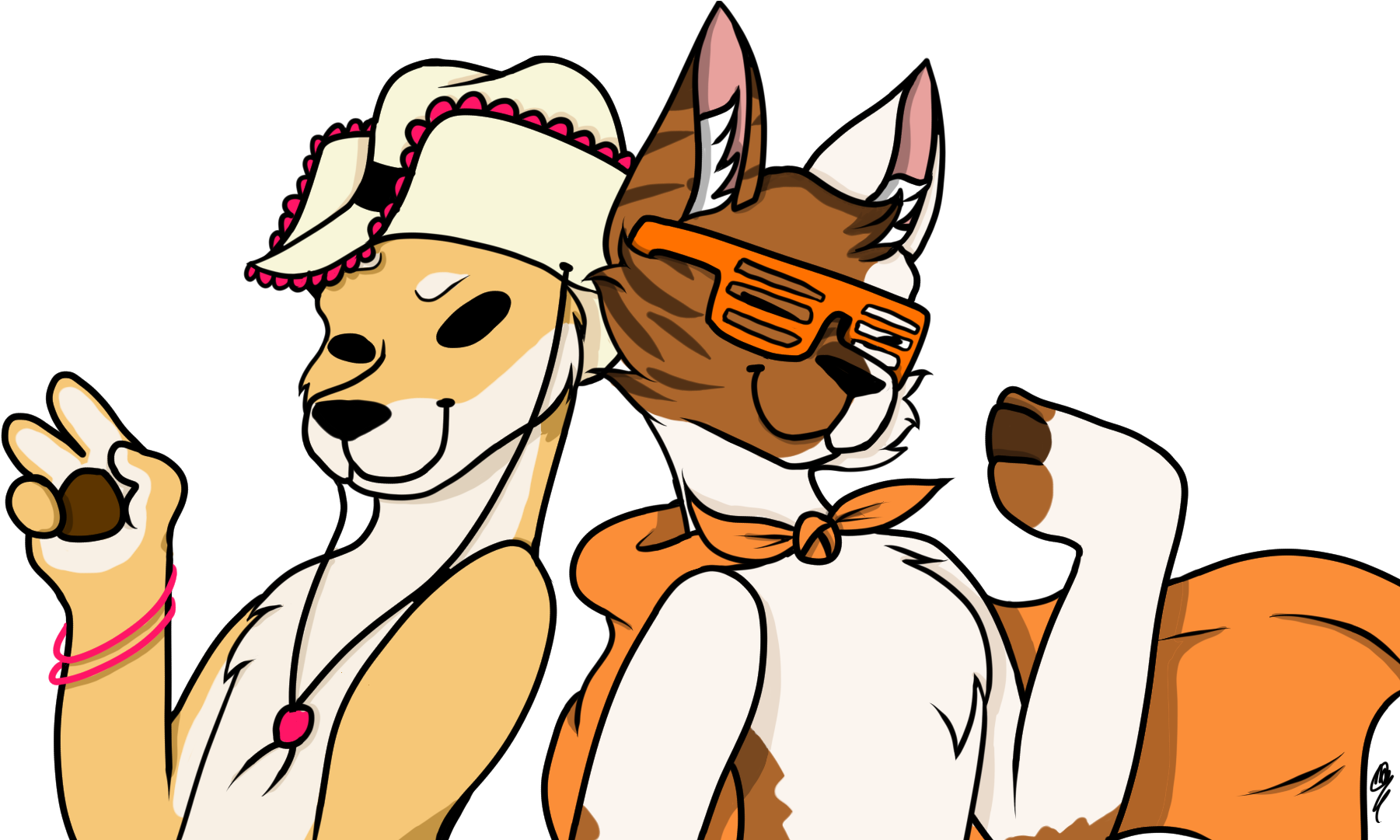 Gucci Booty And Gucci Floofy - Cartoon (1920x1080), Png Download