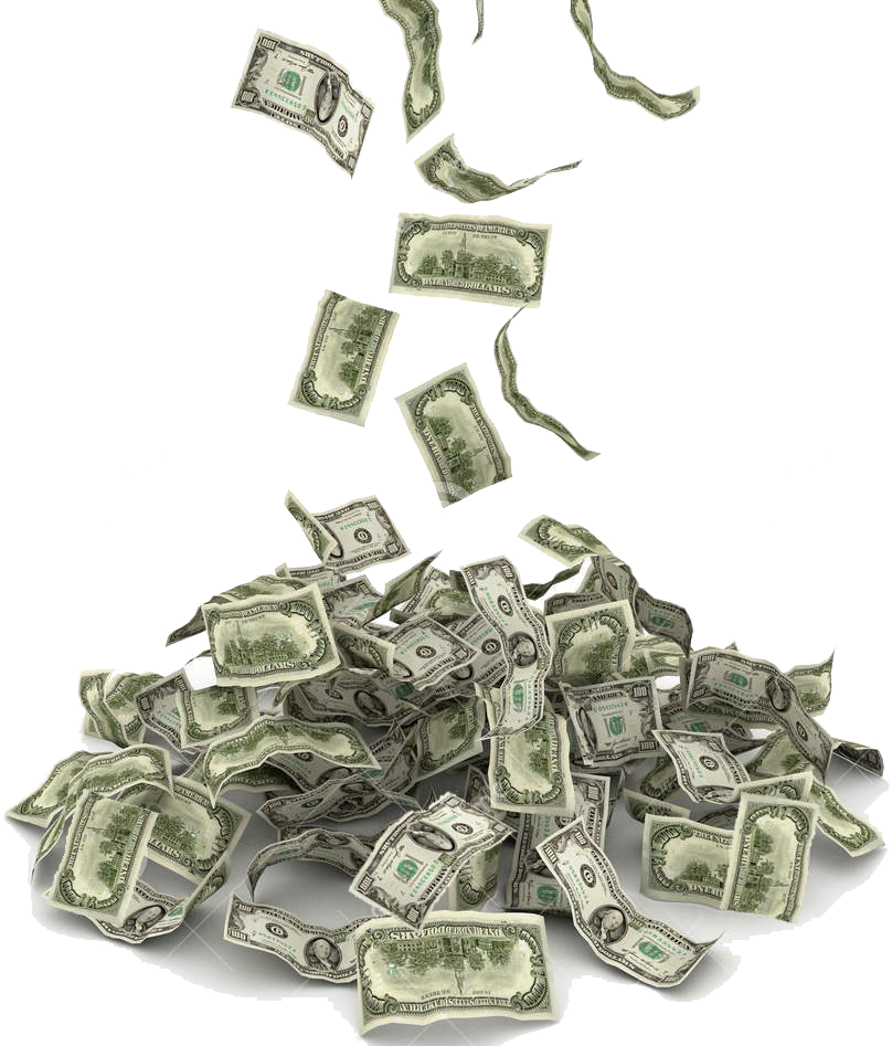 Falling Money Png Image - Money Falling Transparent Background (808x947), Png Download