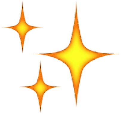 Png Stars Cute Cool Emoji Tumbrl Like Followback Follow - Transparent Background Sparkle Emoji (440x460), Png Download
