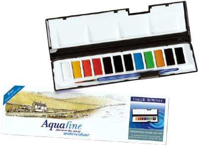 Daler-rowney Aquafine Watercolor Whole Pan Set - Daler Rowney Watercolour Aquafine Whole Pan Set (art (420x320), Png Download